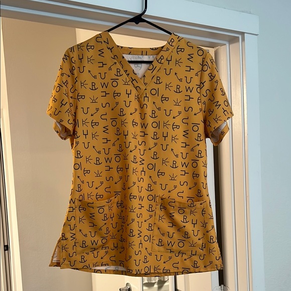 spurrin scrubs Tops - Western women’s scrub top